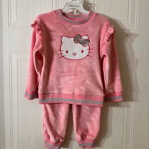{Toddler's} NWT Hello Kitty 2 pc Set~ Size 24Months~ Pink (C17)